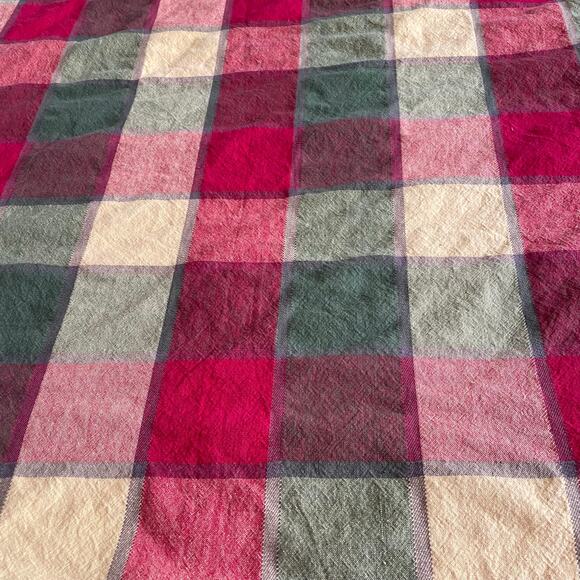 Avon Home Fashions Plaid Tablecloth Rectangle Autumn Fall Thanksgiving 20224 - Picture 5 of 8